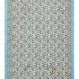 Handmade Blue & Gray Block Printed Cotton Rug Livng Room Area Carpet Stair Runner Custom - thumbnail 3