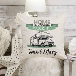 Motorhome Gift - Personalised Cushion Van Life Accessories Custom Camper Sign Grandad - thumbnail 2