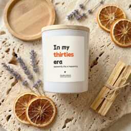 Personalised 30Th Birthday Gift For Her, in My Thirties Era Candle, Funny Present Best Friend - thumbnail 4