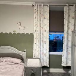 Safari Animal With Leaves Curtains, Blackout Or Non Blackout, Curtains Eyelets, Home Decor - thumbnail 2