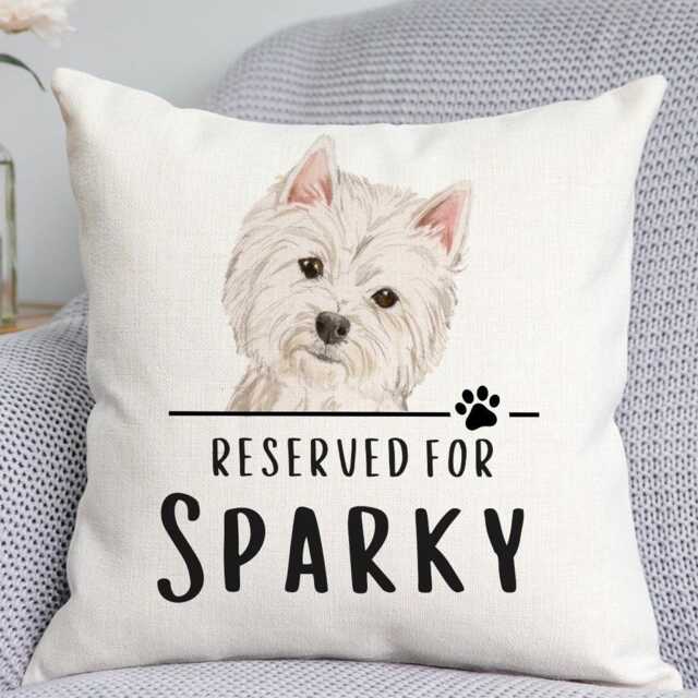 Westie Cushion - Dog Related Gift Reserved For Dog Cushion Gift - image 1