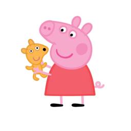 Peppa Pig With Teddy Wall Sticker, Decal - thumbnail 2
