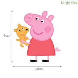 Peppa Pig With Teddy Wall Sticker, Decal - thumbnail 4