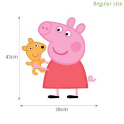 Peppa Pig With Teddy Wall Sticker, Decal - thumbnail 3