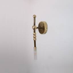 Modern Gold Wall Sconce , Lighting - Blackened Brass Lamp Vanity Light Fixture, Sconce, Lamp - thumbnail 3