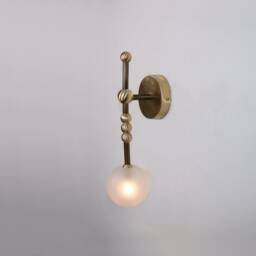 Modern Gold Wall Sconce , Lighting - Blackened Brass Lamp Vanity Light Fixture, Sconce, Lamp - thumbnail 4