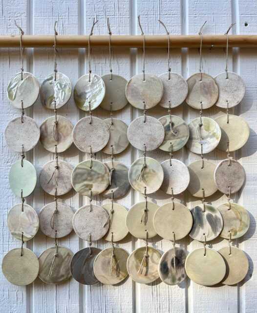Ceramic Wall Hanging, Neutral Glazed Tones & Textures, Home Decor, Unique, Statement Artwork - image 1