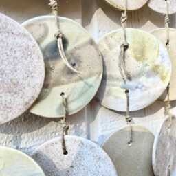 Ceramic Wall Hanging, Neutral Glazed Tones & Textures, Home Decor, Unique, Statement Artwork - thumbnail 4