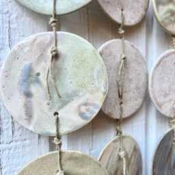 Ceramic Wall Hanging, Neutral Glazed Tones & Textures, Home Decor, Unique, Statement Artwork - thumbnail 3