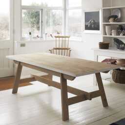 Reclaimed Wood Farmhouse Bench Solid Oak Frame, Handmade - thumbnail 4