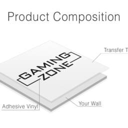Gaming Zone Wall Decal Gamer Room Decor - thumbnail 4