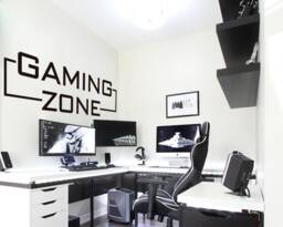 Gaming Zone Wall Decal Gamer Room Decor - thumbnail 1