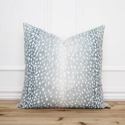Antelope Pillow Cover Aqua Animal Print 20 X Designer Decorative - Evelyn - thumbnail 1