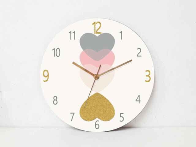 Kids Wall Clock, Nursery Childrens Silent Decor - image 1
