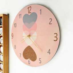 Kids Wall Clock, Nursery Childrens Silent Decor - thumbnail 3