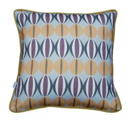 Cushion Canvas 55% Linen 45 Cotton, With Or Without Feather Inner Pillow, Hidden Zipper Colors Mustard, Grey, Burgundy - thumbnail 1