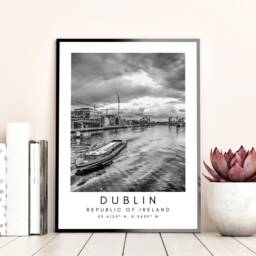 Dublin Ireland Art Print Minimalist Travel Decor - thumbnail 3