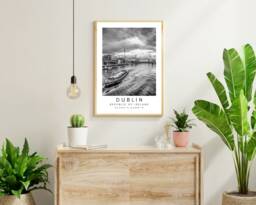 Dublin Ireland Art Print Minimalist Travel Decor - thumbnail 1