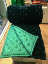 Luxury Starry Silk Velvet Quilt - Coverlet & Glamour Bedspread Handmade Vietnam Comforter, Duvet & Throw