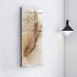 Abstract Glass Wall Clock Modern Art Decor