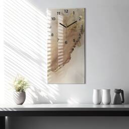 Abstract Glass Wall Clock Modern Art Decor - thumbnail 2