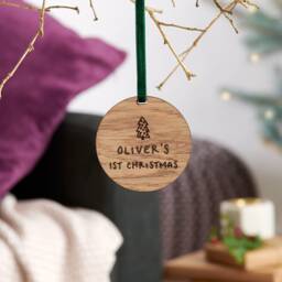 Personalised First Christmas Bauble
