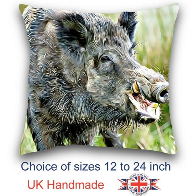 Wild Boar, Boar Cushion, Choice Of Sizes, Handmade - image 1