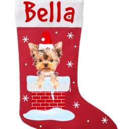 Yorkshire Terrier Christmas Stocking - thumbnail 2