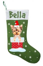 Yorkshire Terrier Christmas Stocking