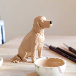 Adorable Cocker Spaniel Art Realistic Hand-Painted Resin Sculpture For Dog Lovers - thumbnail 3