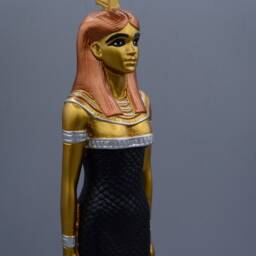 Unique Statue Of Ma'at Goddess Balance & Truth Large 4 Color Made in Egypt - thumbnail 4