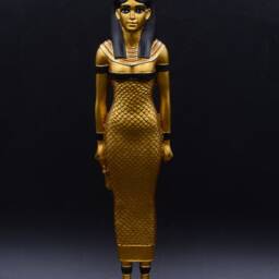Unique Statue Of Ma'at Goddess Balance & Truth Large 4 Color Made in Egypt - thumbnail 3
