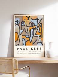 Paul Klee Exhibition Poster, Young Moe, Art Print, Abstract Surrealist Art, Modernism, Cubism, Gift, A1/A2/A3/A4 - thumbnail 1