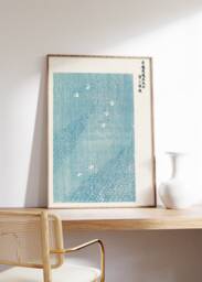 Vintage Blue Lake Print, Taguchi Tomoki, Japanese Art Poster - thumbnail 1