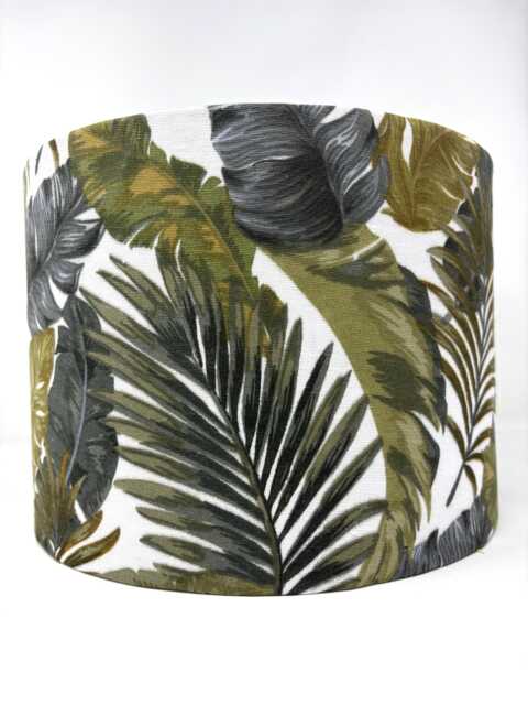 Palm Leaves Lampshade Khaki Tropical Style - image 1