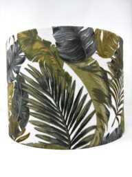 Palm Leaves Lampshade Khaki Tropical Style - thumbnail 1