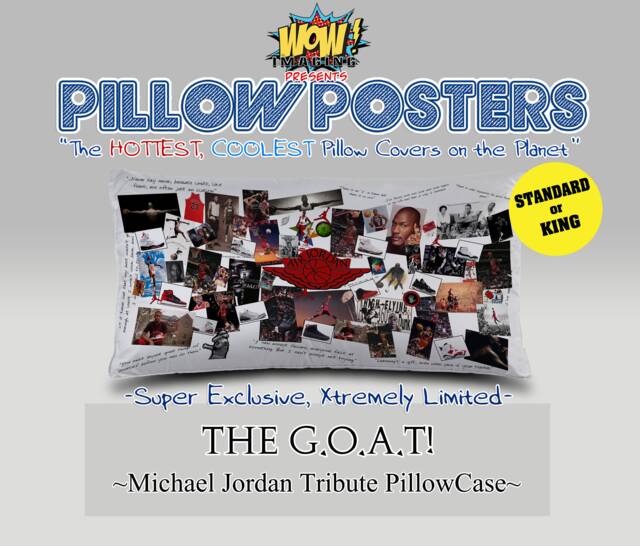 Pillow Posters The G.o.a.t Michael Jordan Tribute Pillowcase Ver.1 - image 1