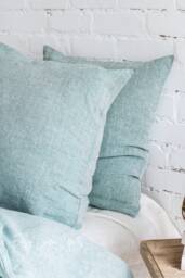 Set Of 2 Linen Pillow Covers, Sham Envelope Closure Pillowcases Set, Bed Cases, Standard, Queen, King, Custom Slip