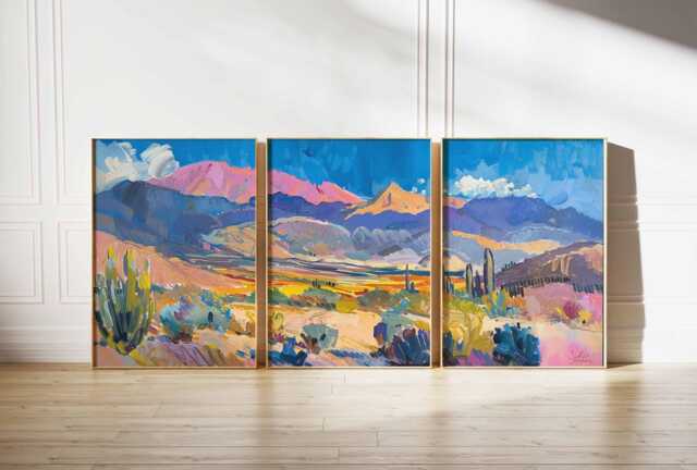 Set Of 3 Peru Posters, South America Travel Prints, Peruvian Wall Art, Landscape Decor, Gift, Art - image 1