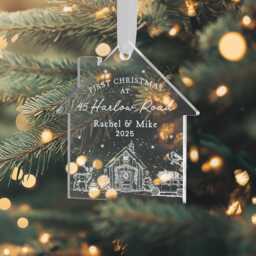 First Christmas in New Home Decoration, Bauble, Ornament, Tree Road Name Bauble - thumbnail 2