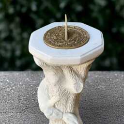 Fantasy Sundial Statue Large Figurine Handmade Garden & Home Ornament Front Door Decoration Sundial Lover Gift Yard Art - thumbnail 2