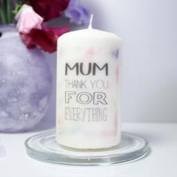 Thank You Candle For Mum, Mother's Day Gift, Mummy, Everything, Unscented, Personalised - thumbnail 3