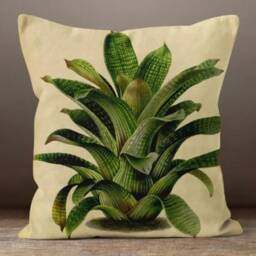 Plants & Green Leaves Pillow Case/Decorative Waist Case Cushion/Boho Bedding Decor/Housewarming Cushion Cover/Pillow For Farmhouse - thumbnail 4