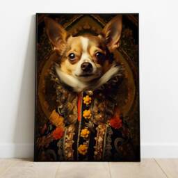 Victorian Chihuahua Wall Art. Fun Regal Dog Portraits - thumbnail 3