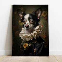 Victorian Chihuahua Wall Art. Fun Regal Dog Portraits - thumbnail 2
