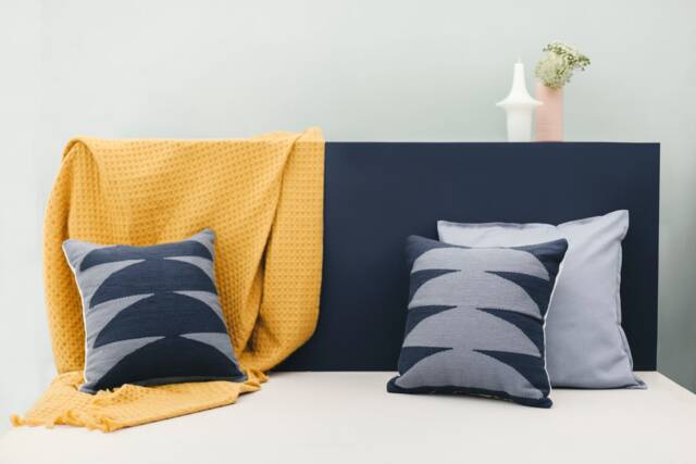 Blue Cotton Kilim Throw Pillow Set - Decorative Pillowcases 16x16 18x18 20x20 Soft Modern Trendy Pillowcase Cover Couch Sofa Bed Combo - image 1