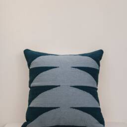 Blue Cotton Kilim Throw Pillow Set - Decorative Pillowcases 16x16 18x18 20x20 Soft Modern Trendy Pillowcase Cover Couch Sofa Bed Combo - thumbnail 3