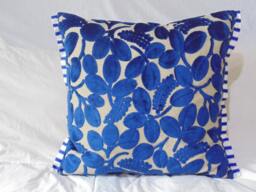 Designers Guild Fabric Calaggio Indigo Cushion Cover/Pillow Cover - thumbnail 1
