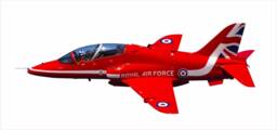 Red Arrows 1015mm X 402mm - Wall Sticker Single Aerobatic Plane 209 - thumbnail 1