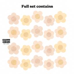 Daisy Flowers Wall Decals, Plastic-Free Kids Room Stickers - thumbnail 4